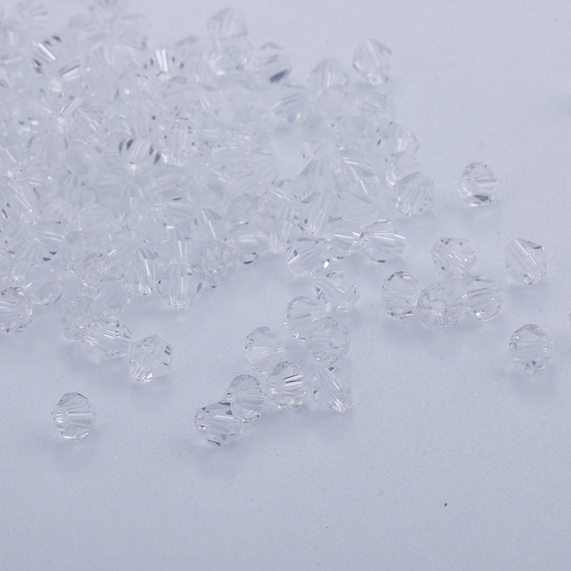 500pcs 3 4mm Glass Crystal Bicone Beads DIY Trinkets Loose Beads