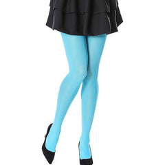 3 Pack Opaque Slim Tights High Waist Elastic Footed Pantyhose