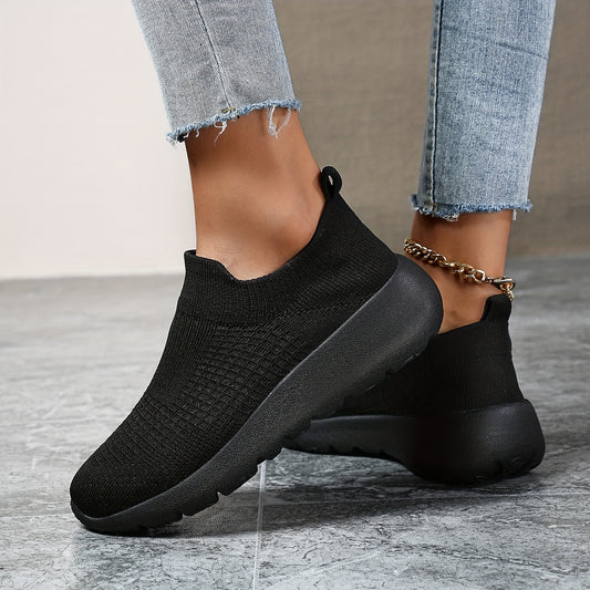 Thick Bottom Heighten Running Shoes Mesh Breathable