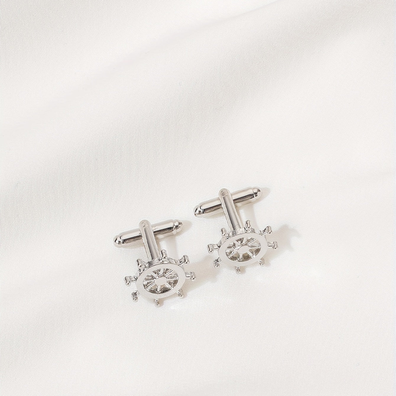 Stainless Steel French Business Men's Cufflinks