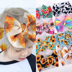Floral Print Headband Hair Accessory for Babies