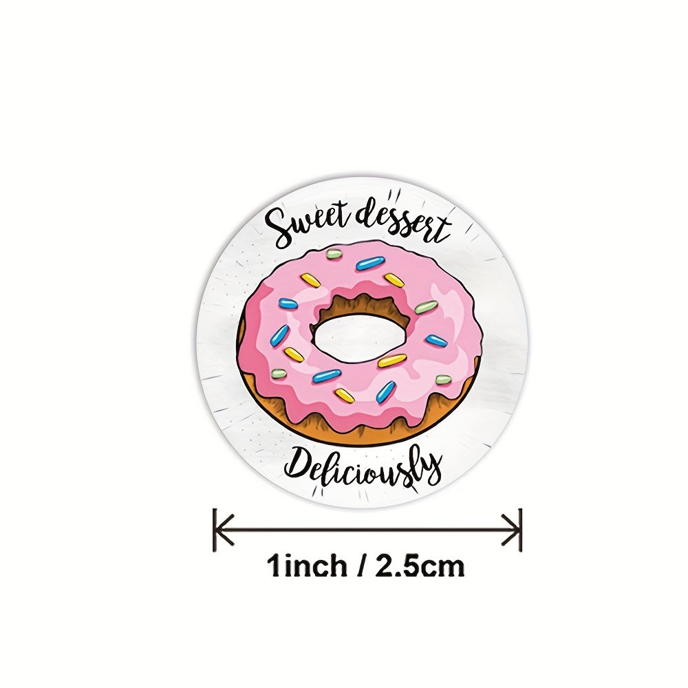 500pcs Sweet Dessert Thank You Stickers Scrapbooking DIY Stationery Stickers