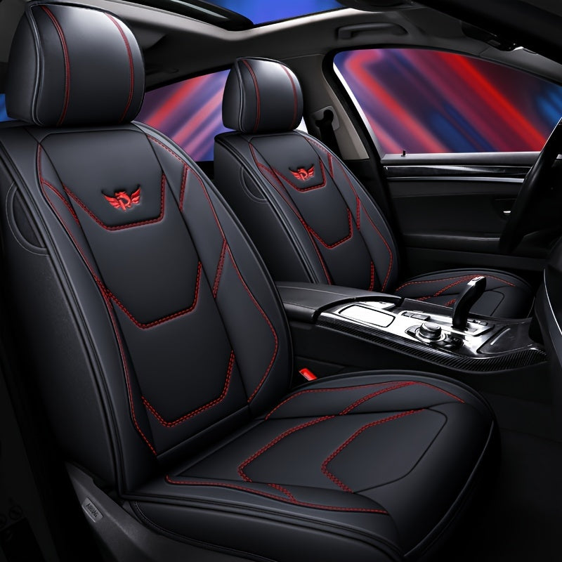PU Car Seat Cover Vehicle Seat Cushion Full Wrapping Edge Seat Protector