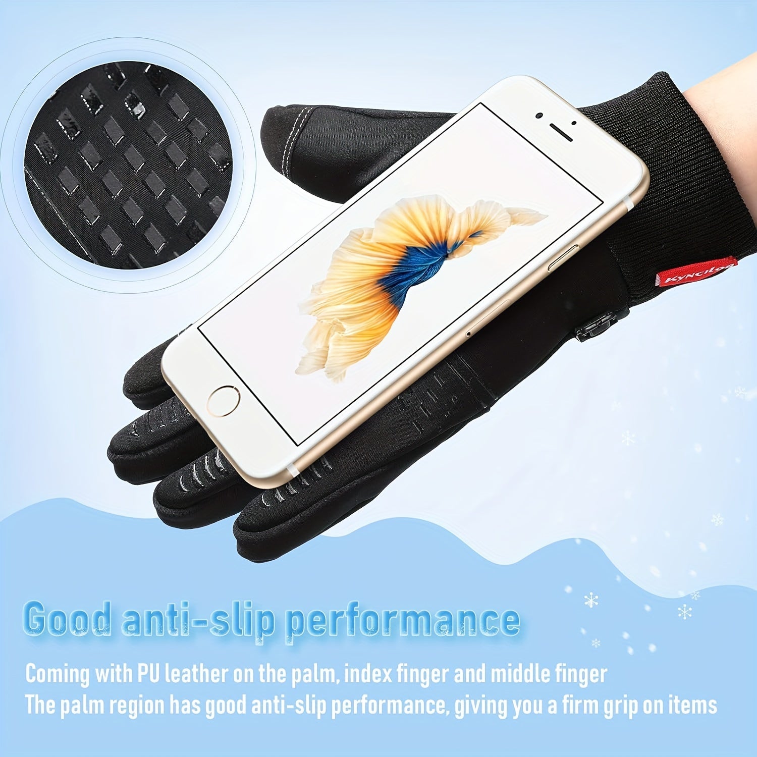 Touch Screen Running Gloves Winter Warm Glove Liners Texting Waterproof