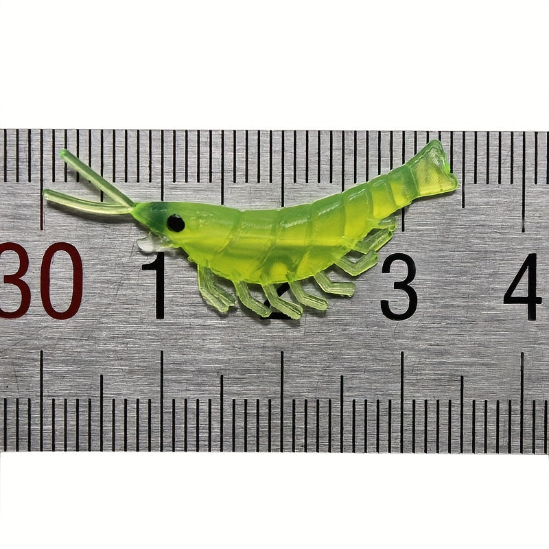 50pcs Bionic Mini Shrimp Soft Lure Perch Bass Fishing Tackle