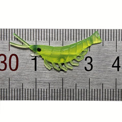 50pcs Bionic Mini Shrimp Soft Lure Perch Bass Fishing Tackle