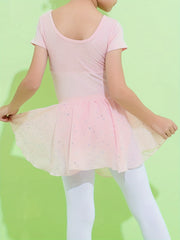 Sequin Mesh Dance Skirt Girls Ballet Skirt For Party Performance