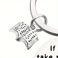 Stainless Steel Keychain Graduation Inspirational Key Chain Men Women