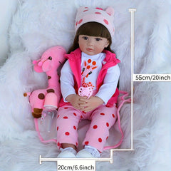 Soft Touch Reborn Doll for Kids, Halloween/Christmas/Birthday Gift