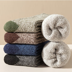 5 Pairs Men's Winter Thickened Velvet Warm Socks