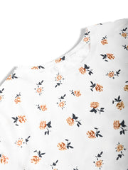Floral Print Lounge Set Short Sleeve T Shirt & Shorts Women's Loungewear