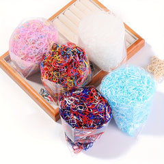 1500pcs Colorful Hair Ties Set for Baby Girls