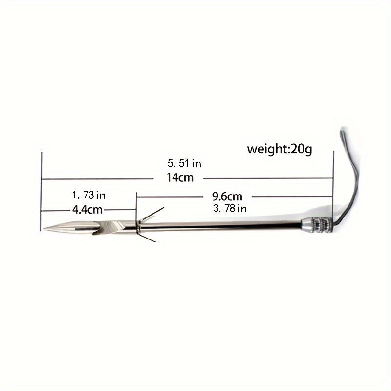 6pcs Fishing Arrow For Slingshot Stainless Steel Arrow Outdoor