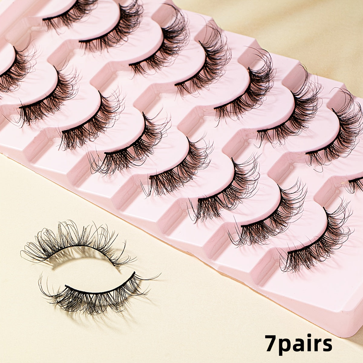 Cat Eyes 3D Faux Mink False Eyelashes Natural Fluffy Winged Extension