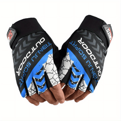 Breathable Non Slip Half Finger Gloves for Outdoors