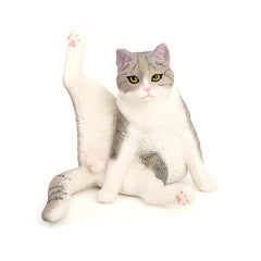 Cat Doll Toy with Lifting Legs Short Hair Creative Desktop Ornament