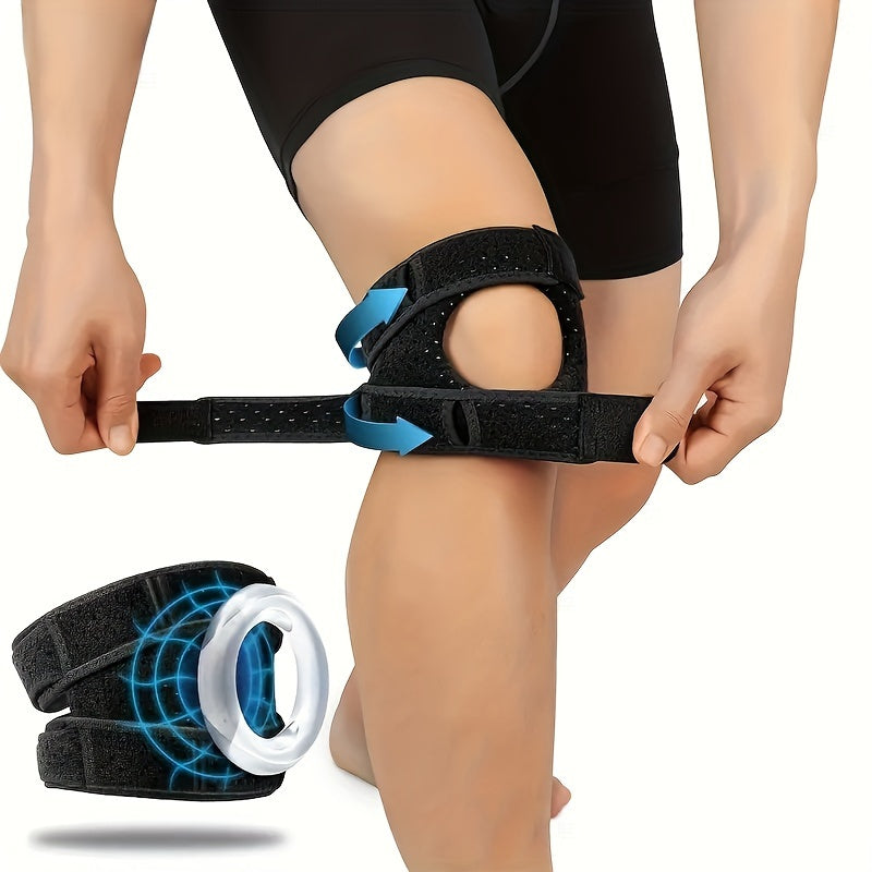 Knee Strap Double Silicone Adjustable Outdoor Knee Pads for Men and Women