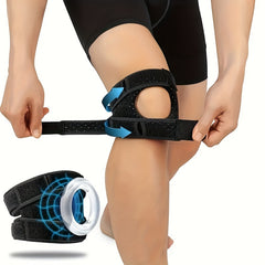 Knee Strap Double Silicone Adjustable Outdoor Knee Pads for Men and Women