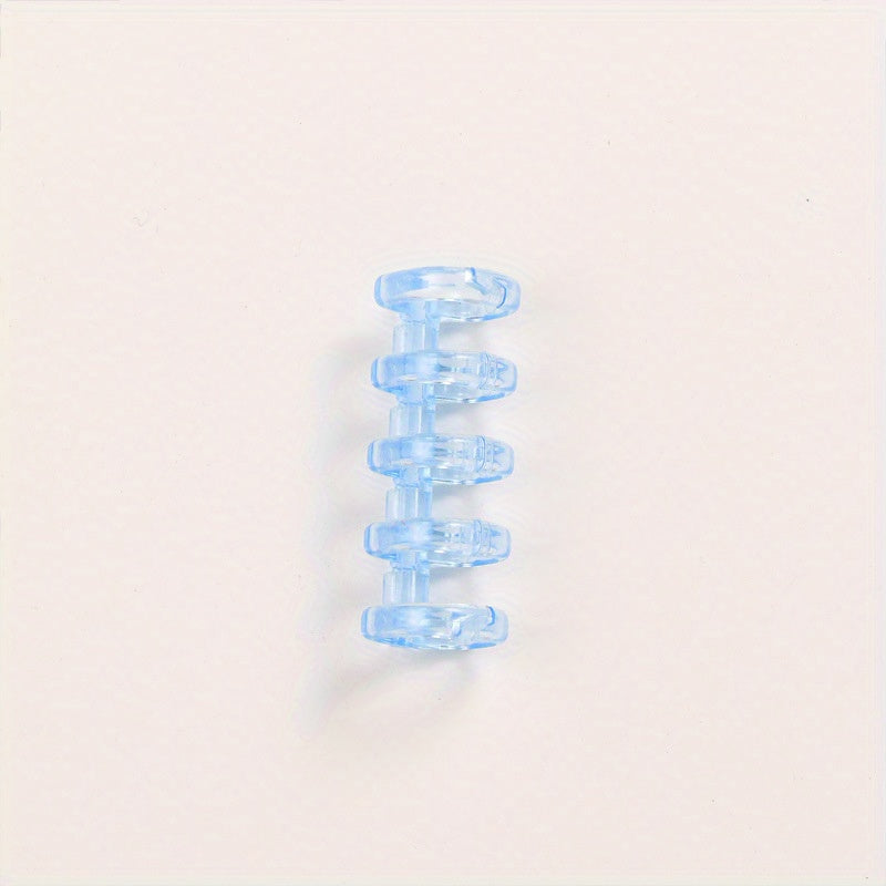 DIY 5 Hole Loose Leaf Buckle Ring Clip Coil Binding Strip Cover