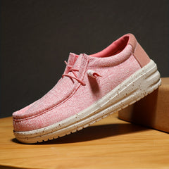 Women's Platform Canvas Shoes Casual Lace Up Outdoor Shoes