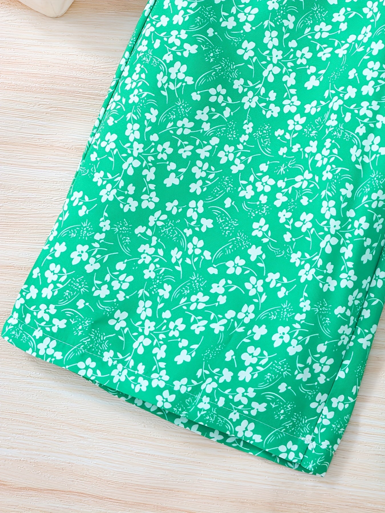 Toddler Girls Flowers Graphic Rompers Jumpsuits - Summer Clothes