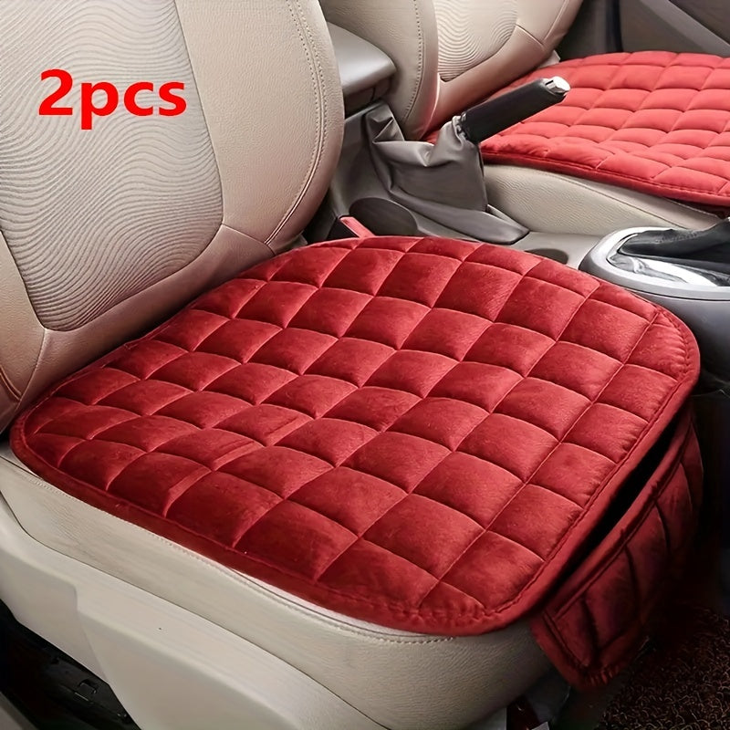 3pcs Car Seat Cushions for 2-5 Seat Cars, High Density Silk Cotton Filling
