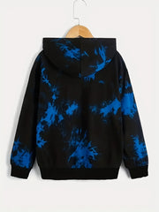 Grimace Print Boys Casual Pullover Hoodie for Spring Fall