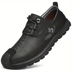 Men's Lace-up Synthetic Leather Shoes Comfortable And Breathable