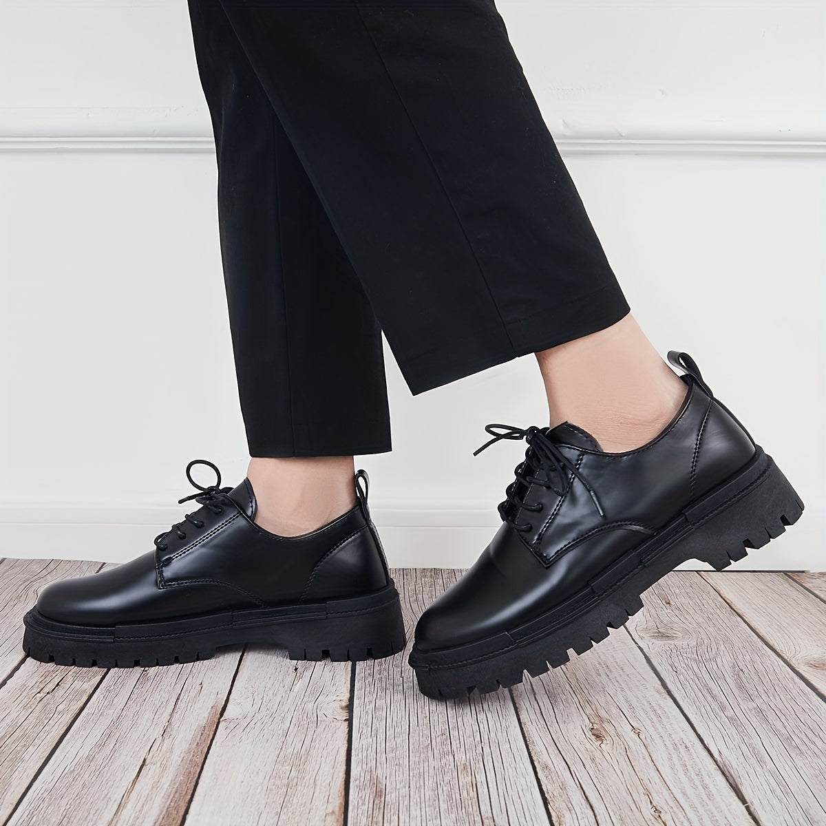 Men's Lace up Business Casual Shoes for Wedding Party Office