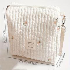 Portable Embroidered Baby Diaper Bag Organizer