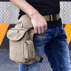 Tactical Canvas Waist Bag for Outdoor Activities