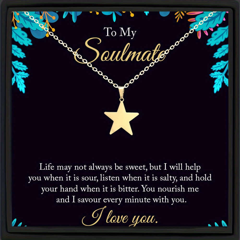 Girl's Stars Necklace Fairy Lucky Symbol Jewelry Romantic Daily Wear Gift