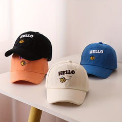 Casual Bee Embroidery Cap Sun Protection Comfortable Breathable Cap
