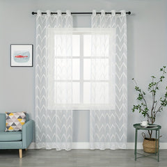 Solid Voile Curtains for Home Decor in Kitchen Bedroom Living Room