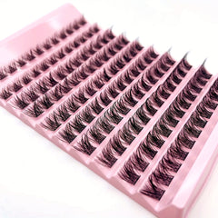 10 Rows D Curling Self Grafting Lashes Cluster