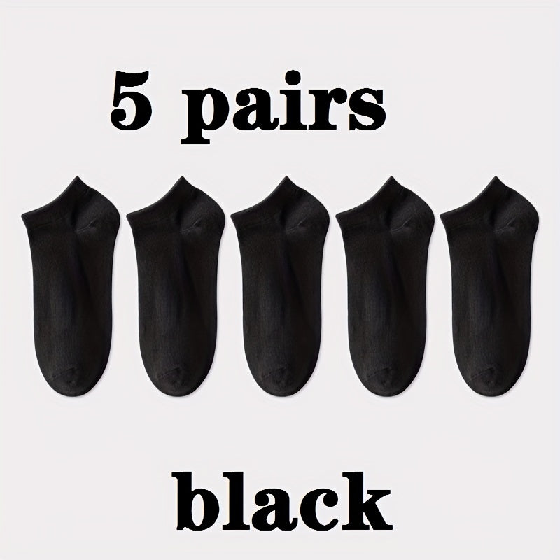 30 Pairs Women's Low Cut Ankle Socks Soft & Lightweight Solid Stockings