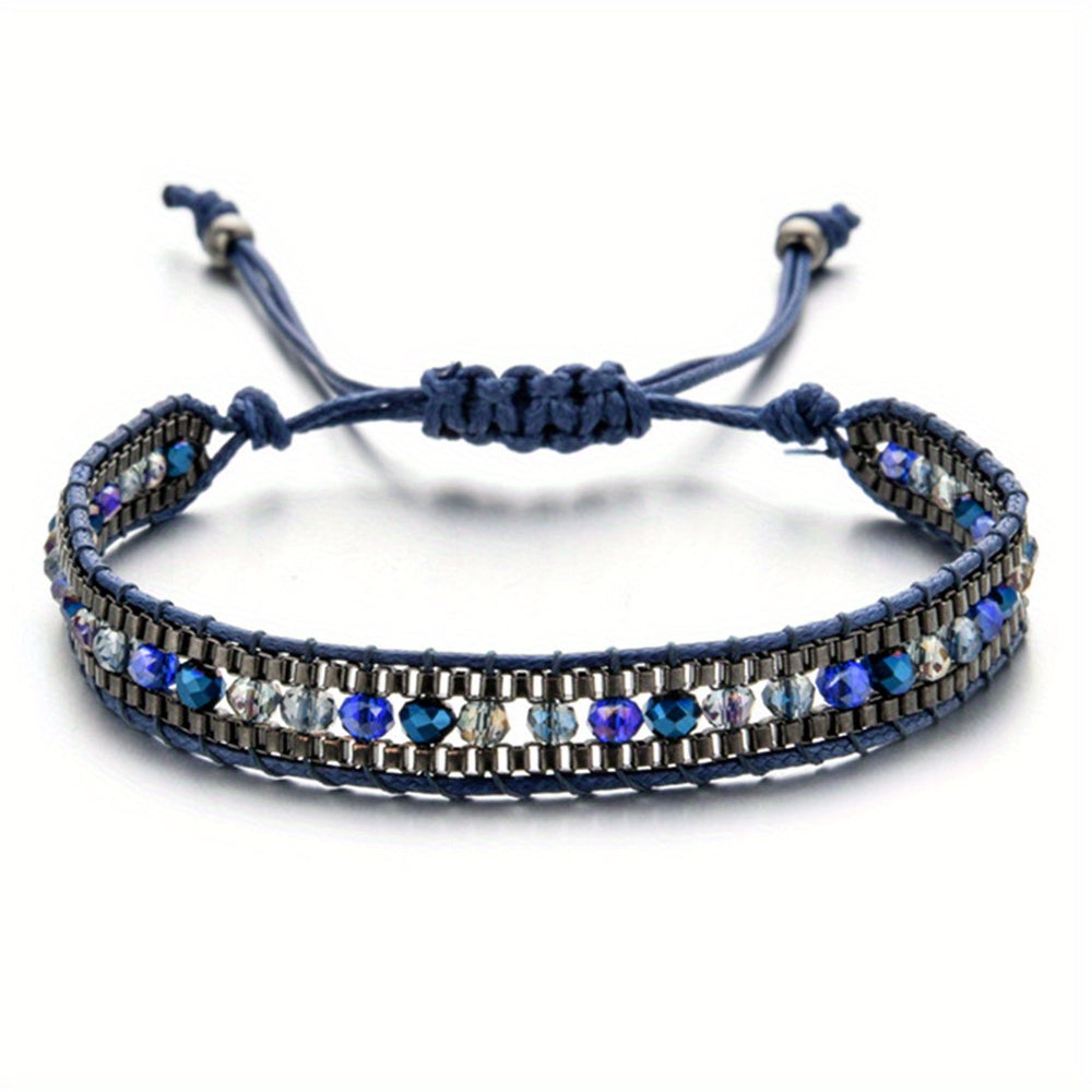 Boho Wrap Bracelet Glass Seed Beads Hand Woven Colorful Friendship Bracelet