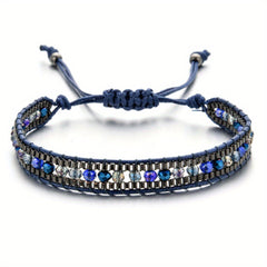 Boho Wrap Bracelet Glass Seed Beads Hand Woven Colorful Friendship Bracelet