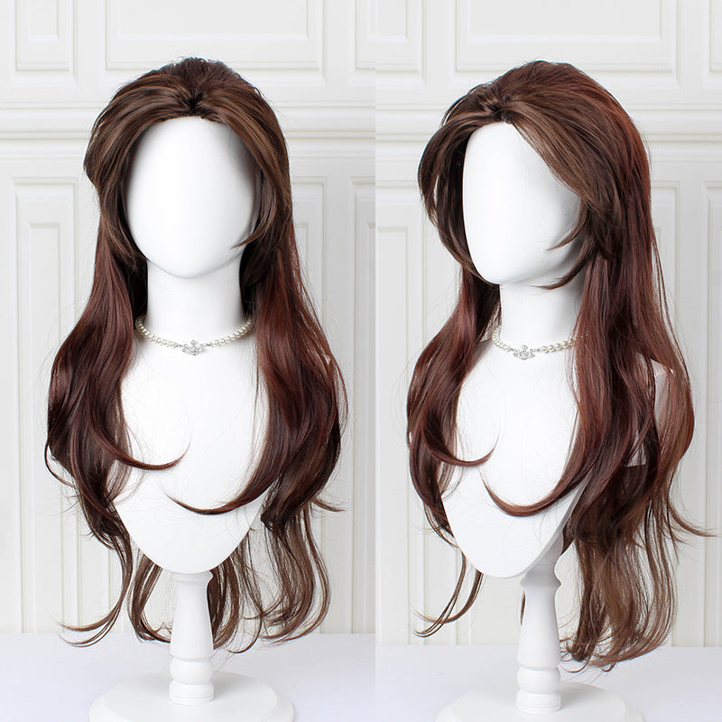Long Brown Heat Resistant Cosplay Costume Wig