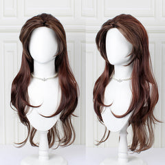Long Brown Heat Resistant Cosplay Costume Wig