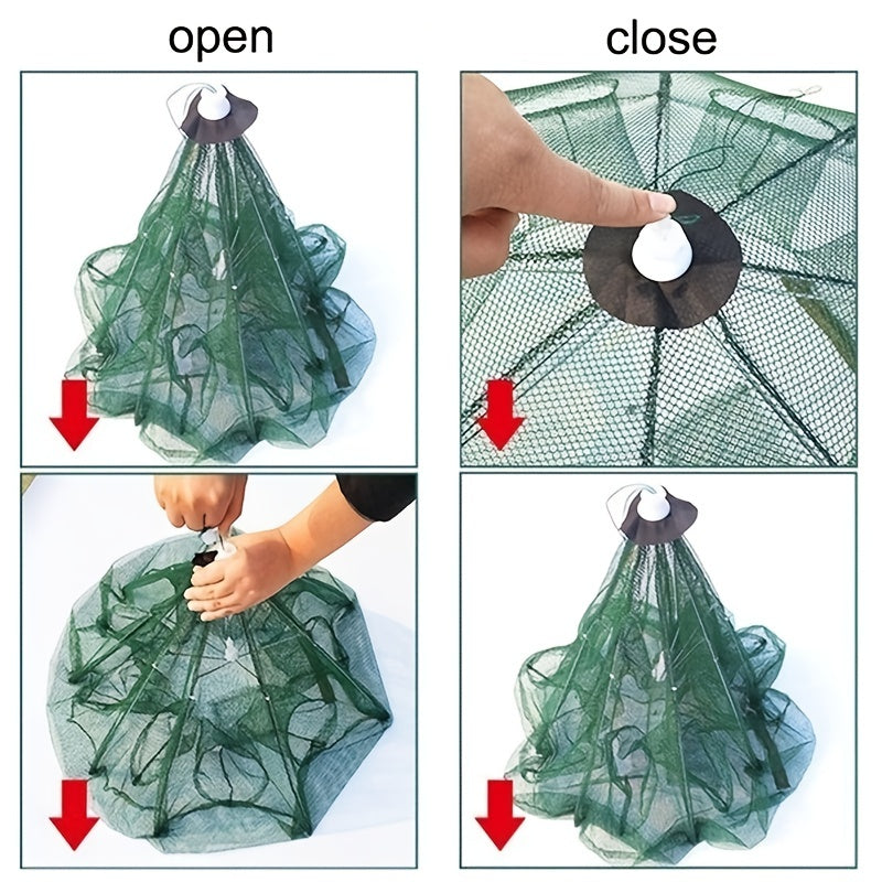 Collapsible Fishing Net for Live Fish and Shrimp