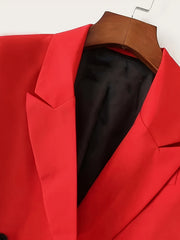 Casual Blazer Women's Solid Button Up Long Sleeve Lapel Collar