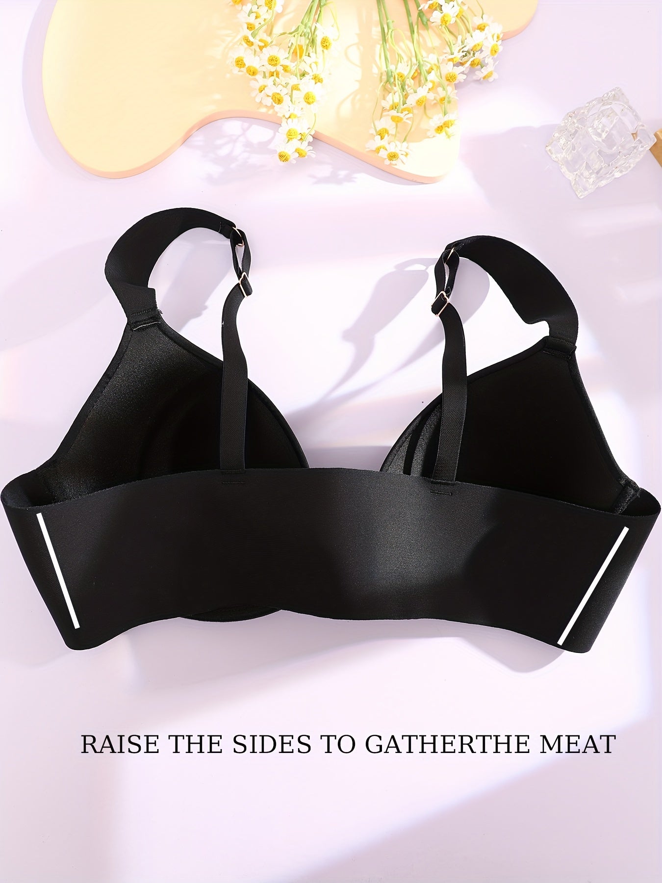 Front Closure Full Cover Invisible Underwire Push Up Bra