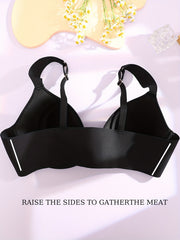 Front Closure Full Cover Invisible Underwire Push Up Bra