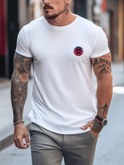 Symbol Pattern Print Men's T-shirt Graphic Tee Men's Summer Outdoor Clothes