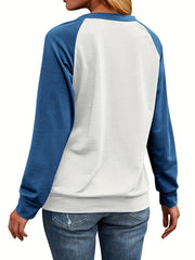 Crazy & Skull Print Sweatshirt Long Sleeve Crew Neck Women's Clothing