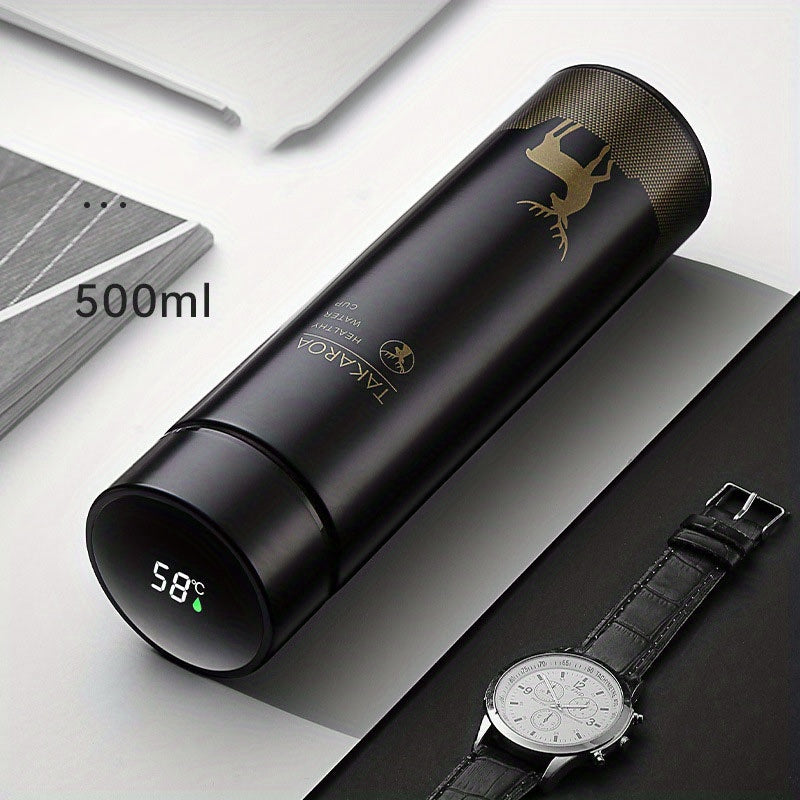Stylish Vacuum Flask with Temperature Display