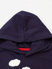 Boys Cartoon Car Hooded Sweatshirt