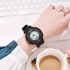 Spaceman Graphic Round Electronic Watch Waterproof Luminous Watch