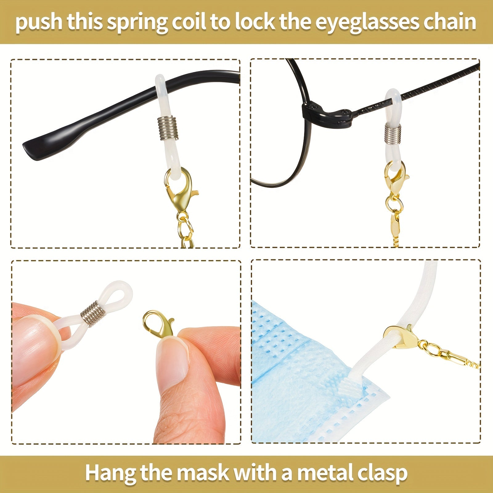 Retro Men's Glasses Chain